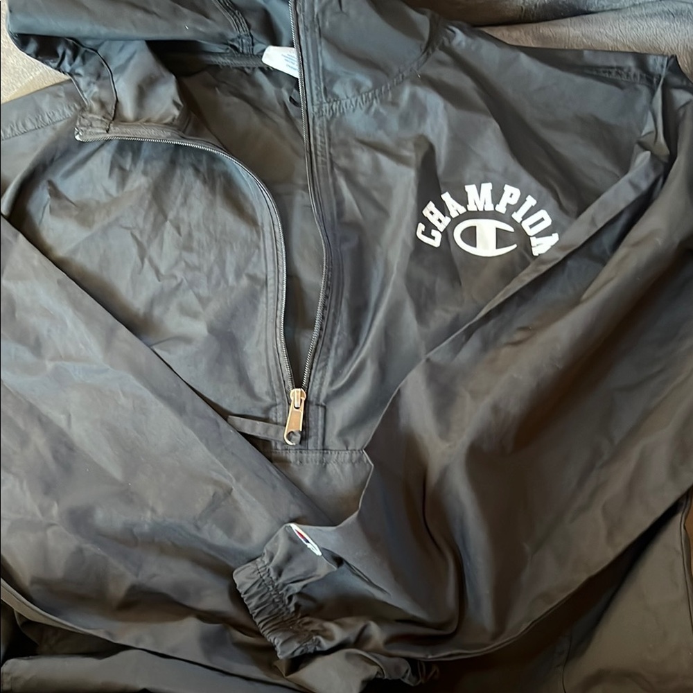 Champion Black Half-Zip Jacket